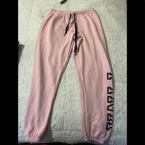 Pink sweatpants